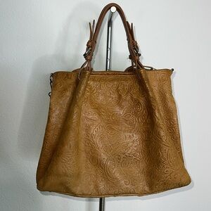 Stella Bianca Tooled Leather Bag